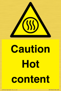 Caution Hot content